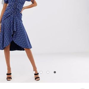C/MEO Collective ASOS floral blue dress size small US 4
